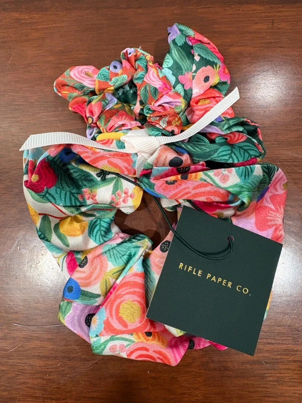 NWT Rifle Paper Co Garden Party Scrunchie Set of 3